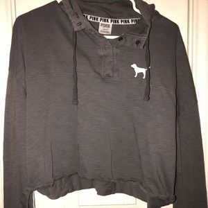 Victoria sextet PINK long sleeve crop top!